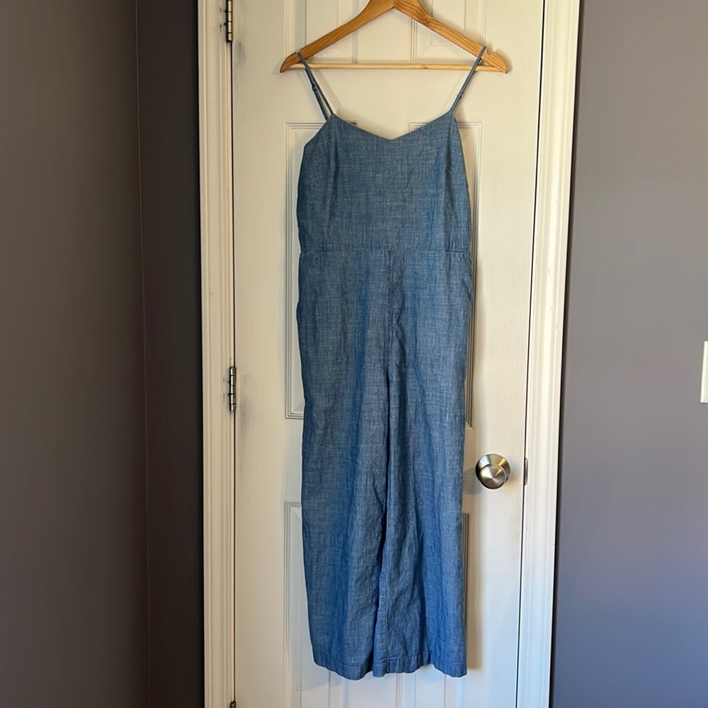 Jcrew chambray jumpsuit